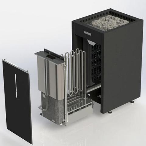 Harvia VIRTA COMBI HL80SA Sauna Heater - Harvia sauna heater view 4