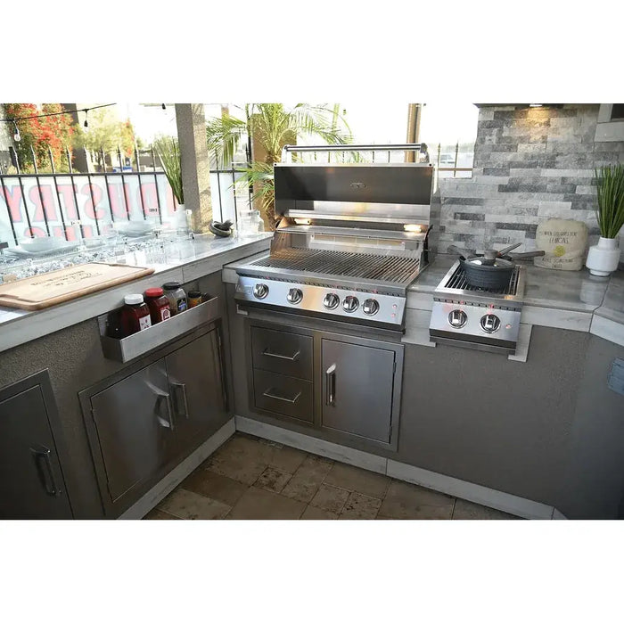Kokomo Grills Outdoor Kitchen Stainless Steel Two Drawer - One Door Combo : KO-ALPDC
