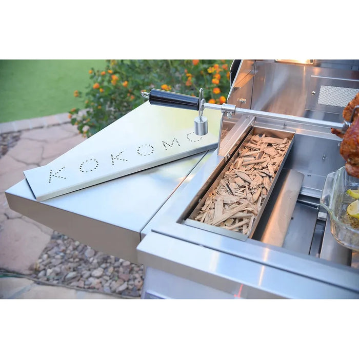 Kokomo Grills Smoker Chip Box Insert in Stainless Steel : KO-BAK-SMKBX