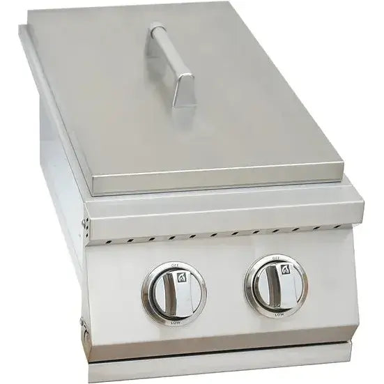 Kokomo Grills Built In Double Side Burner Stainless Steel with removable cover : KO-BAK2BG