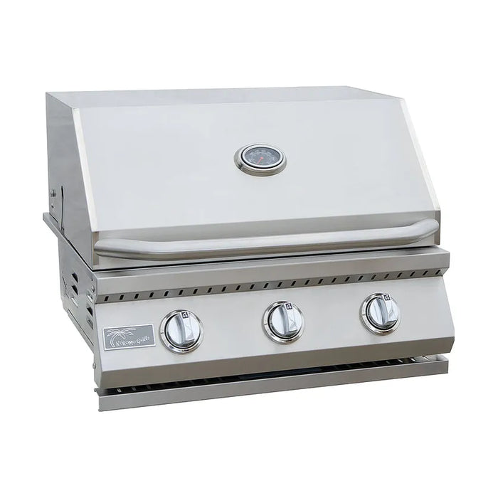 Kokomo Grills 3 Burner 26 inch Cart Model BBQ Grill With Locking Casters : KO-BAK3BG+KO-BAK3BG-C