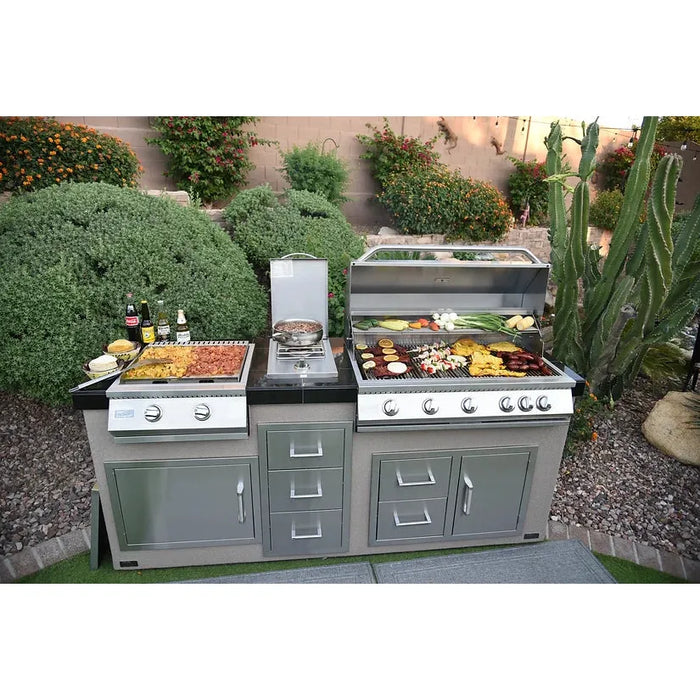 Kokomo Grills 40” Built in Gas Grill (5 Burner/Back Burner) : KO-BAK5BG