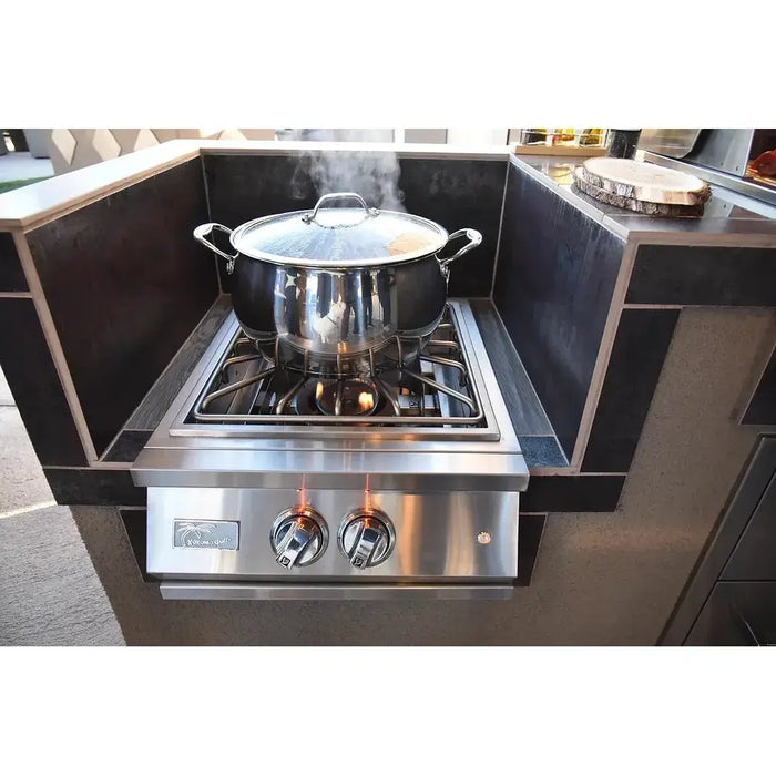 Kokomo Grills Professional Built-in Power Burner with Led Lights and Removable Grate for Wok : KO-PRO-PB