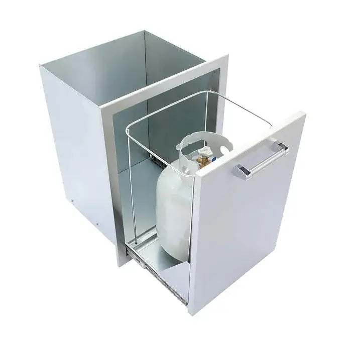 Kokomo Grills Outdoor Kitchen Stainless Steel Trash/Propane Pull-Out : KO-TRHD