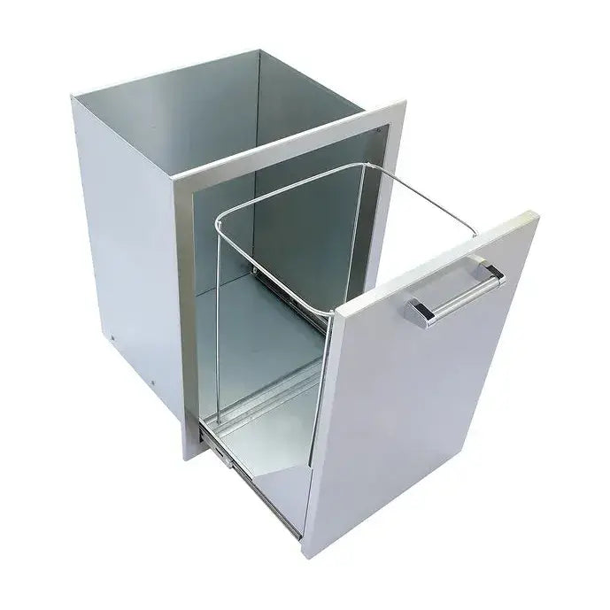 Kokomo Grills Outdoor Kitchen Stainless Steel Trash/Propane Pull-Out : KO-TRHD