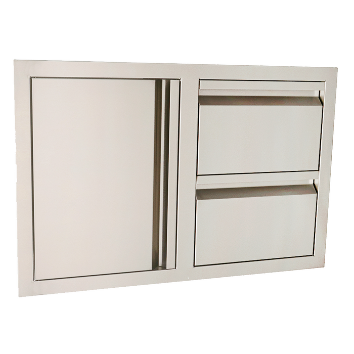 RCS Grills Double Drawer / Door Combo - Soft Close - VDC1SC
