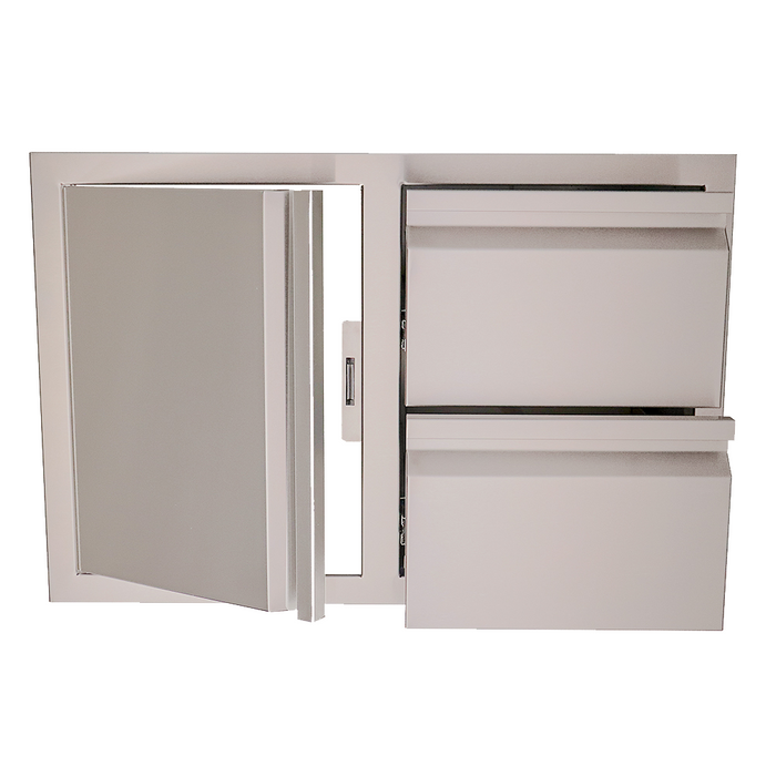 RCS Grills Double Drawer / Door Combo - Soft Close - VDC1SC