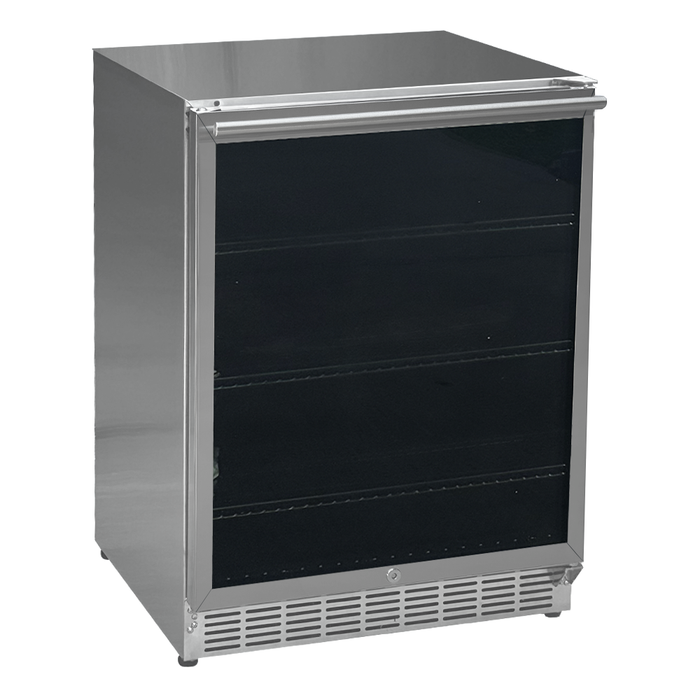 RCS Grills Outdoor Rated Glass Door Refrigerator - REFR2D