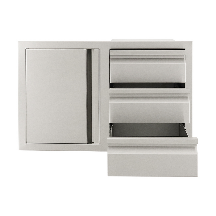 RCS Grills 3 Drawer & Door Combo  Soft Close - VDC2SC