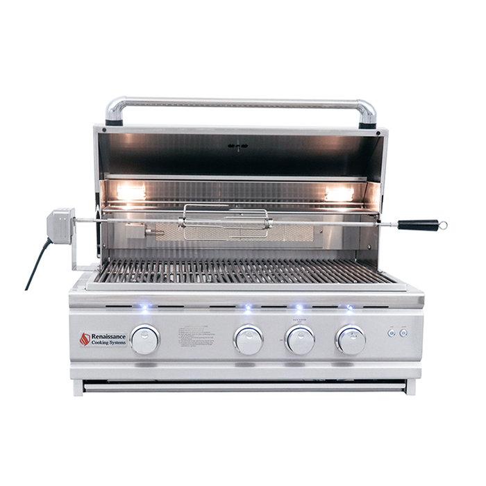 RCS Grills 30" Cutlass Pro Grill W/ Briquette Trays - RON30B
