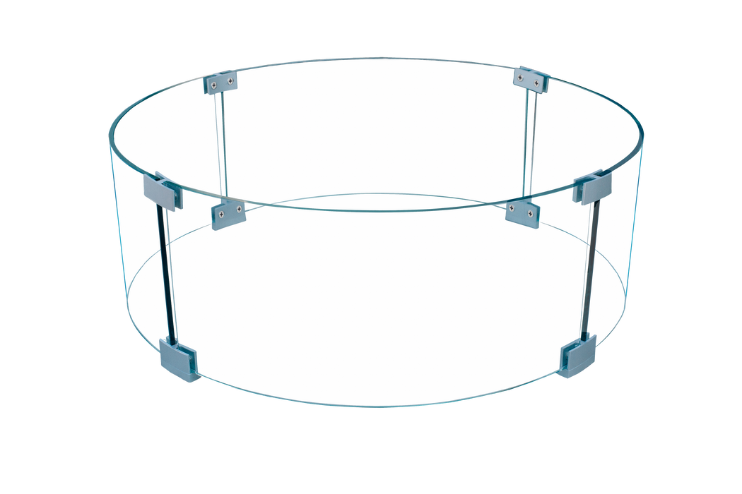 Firegear round tempered glass wind guard