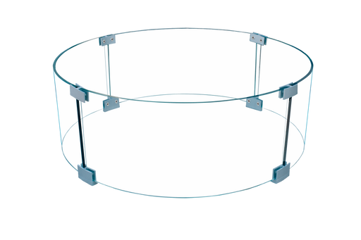 Firegear round tempered glass wind guard