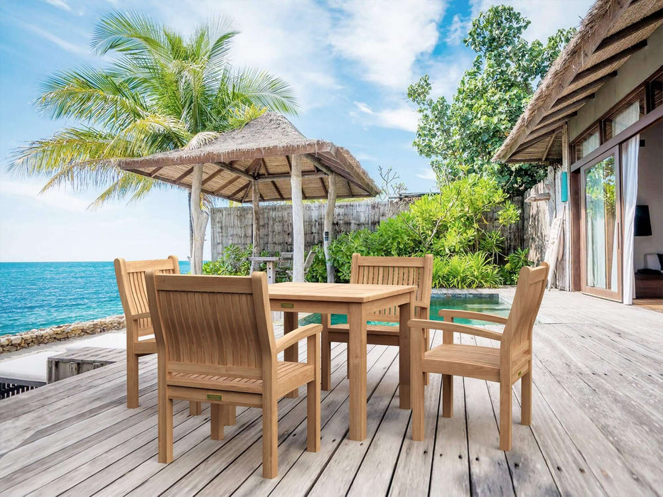 Anderson Teak Bahama Sahara 5-Piece Bistro Table : Set-02
