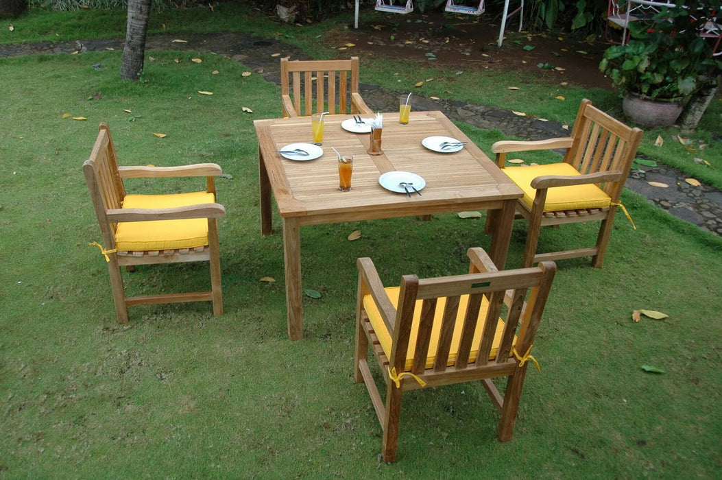Anderson Teak Windsor Classic Armchair 5-Piece Dining Table Set : Set-101A