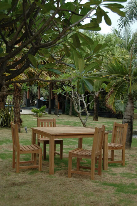 Anderson Teak Windsor Classic Side Chair 5-Piece Dining Table Set : Set-101B