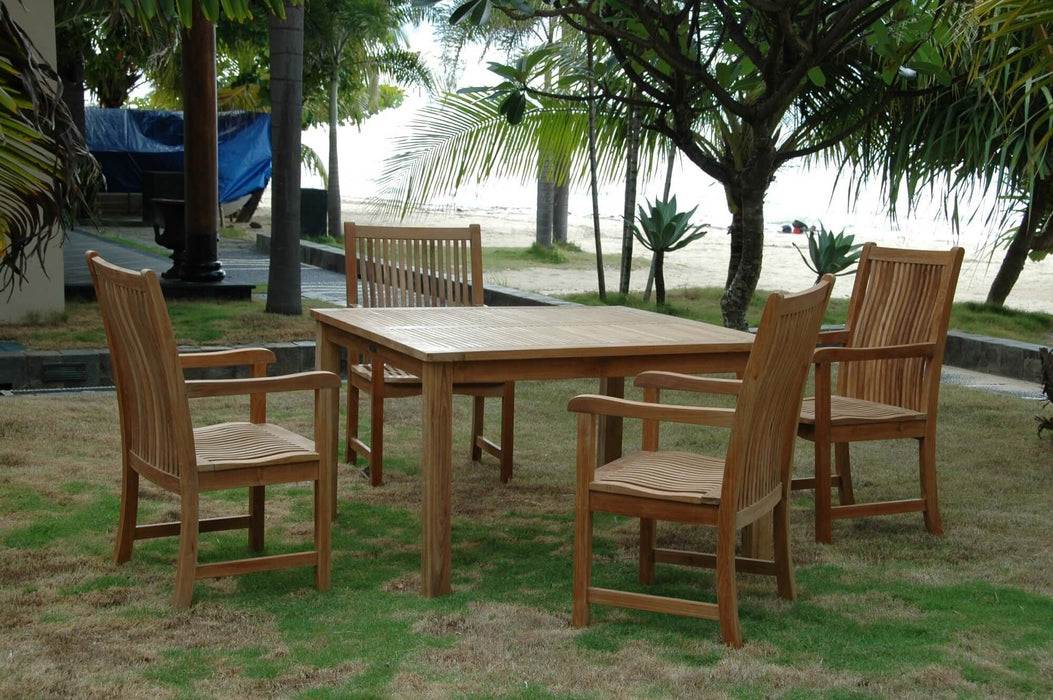 Anderson Teak Windsor Chicago 5-Piece Dining Table Set : Set-102