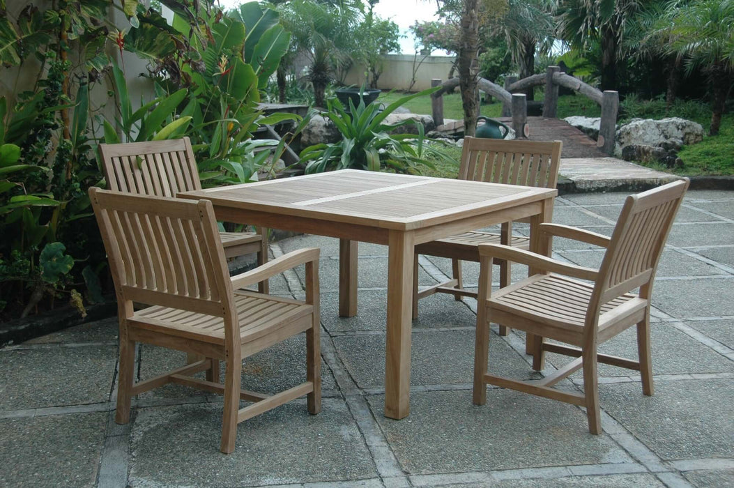 Anderson Teak Windsor Rialto Armchair 5-Piece Dining Set : Set-106C