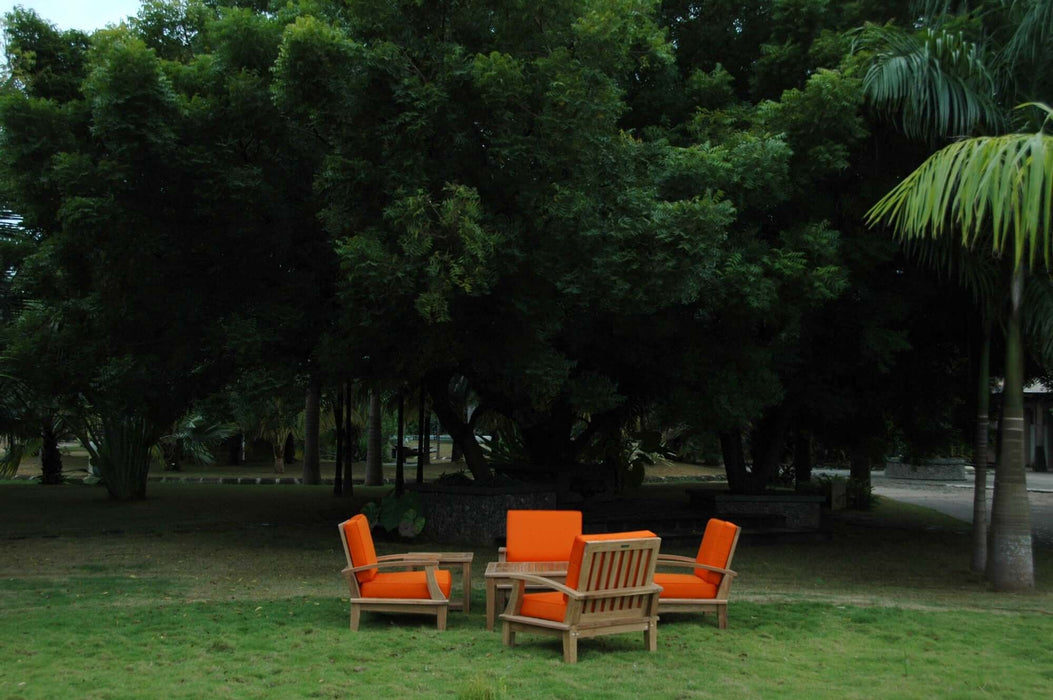 Anderson Teak Brianna Bahama 6-Piece Deep Seating Armchair Set : Set-114