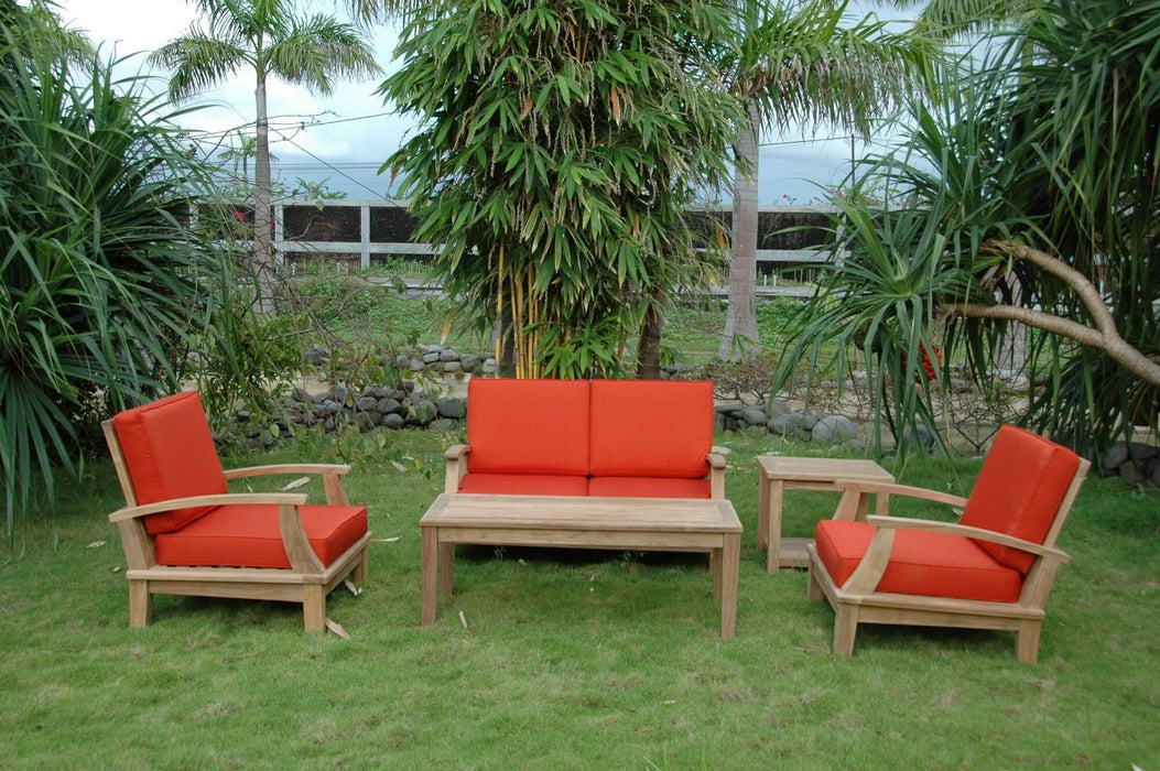 Anderson Teak Brianna Bahama 5-Piece Deep Seating Loveseat Set : Set-115
