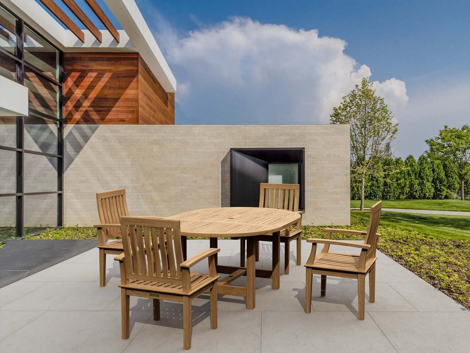 Anderson Teak Bahama Brianna 5-Piece Extension Dining Set : Set-119B