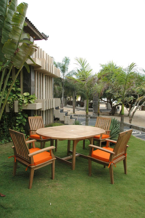 Anderson Teak Bahama Brianna 5-Piece Extension Dining Set : Set-119B