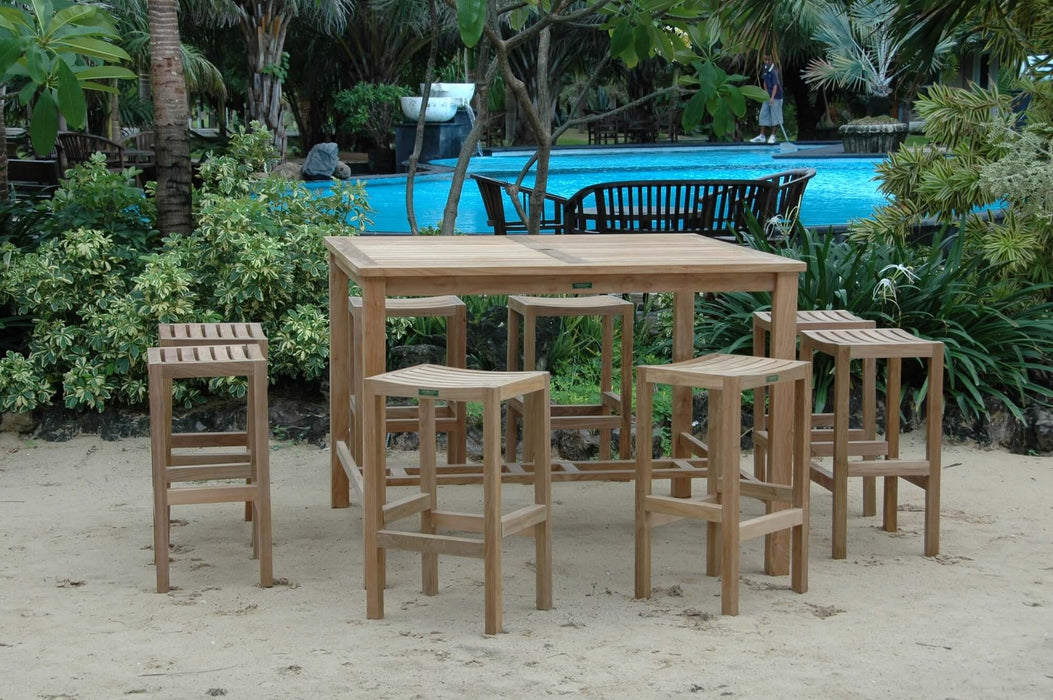 Anderson Teak Windsor Montego 9-Piece Square Bar Set : Set-120