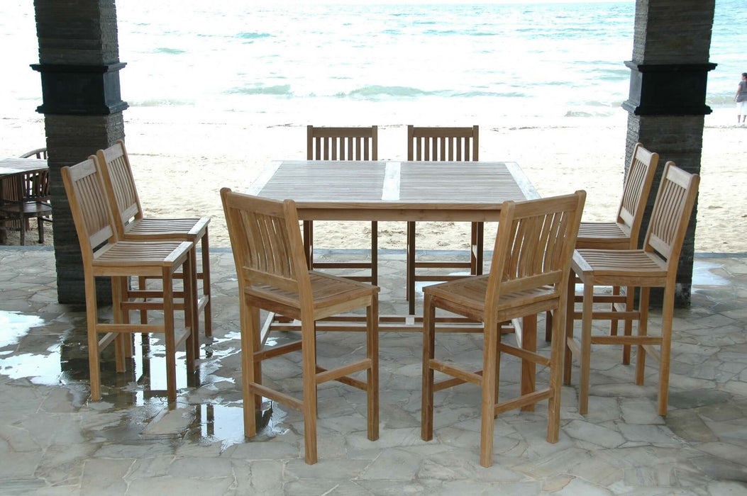 Anderson Teak Windsor Avalon 9-Piece Square Bar Set : Set-121