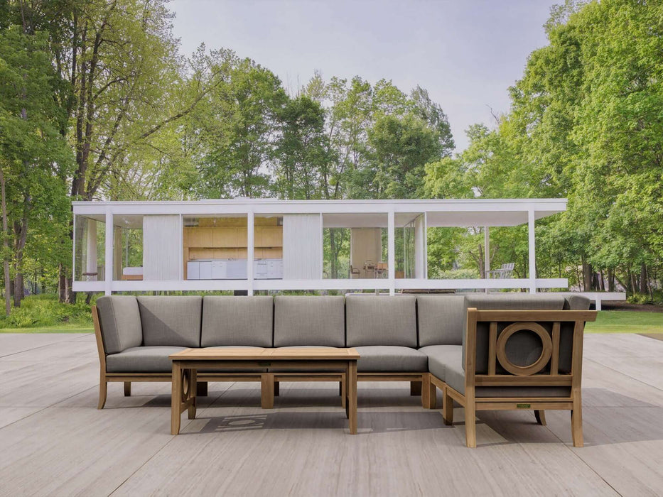 Anderson Teak Natsepa 8-Piece Modular Set with Coffee Table : Set-136