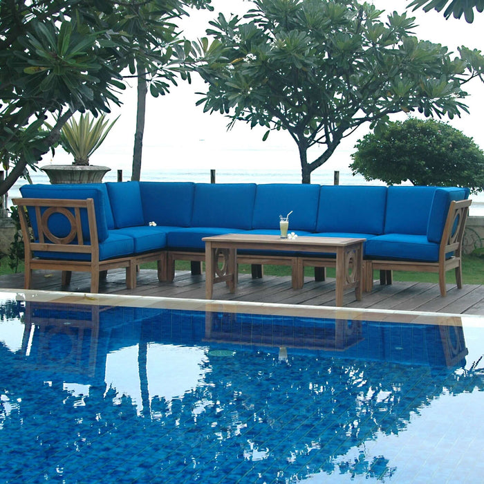 Anderson Teak Natsepa 8-Piece Modular Set with Coffee Table : Set-136