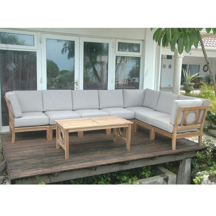 Anderson Teak Natsepa 8-Piece Modular Set with Coffee Table : Set-136