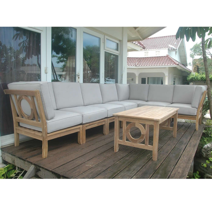 Anderson Teak Natsepa 8-Piece Modular Set with Coffee Table : Set-136
