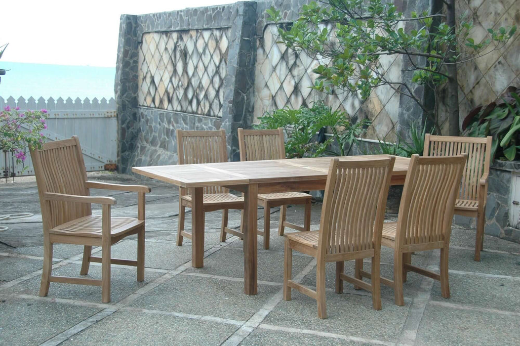 Anderson Teak Bahama Chicago 7-Piece Dining Set  : Set-14