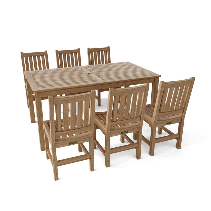 Anderson Teak 7-Piece Sonoma Rectangular Dining Set : Set-146