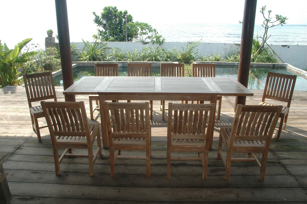 Anderson Teak Bahama Rialto 11-Piece Rectangular Dining Set : Set-15