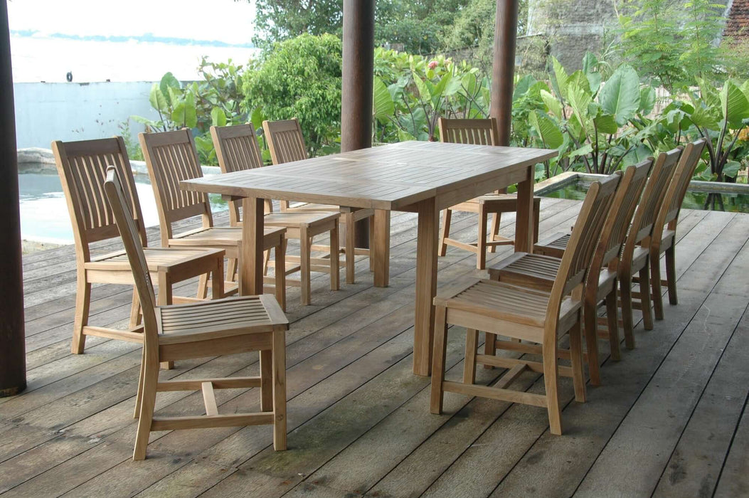 Anderson Teak Bahama Rialto 11-Piece Rectangular Dining Set : Set-15