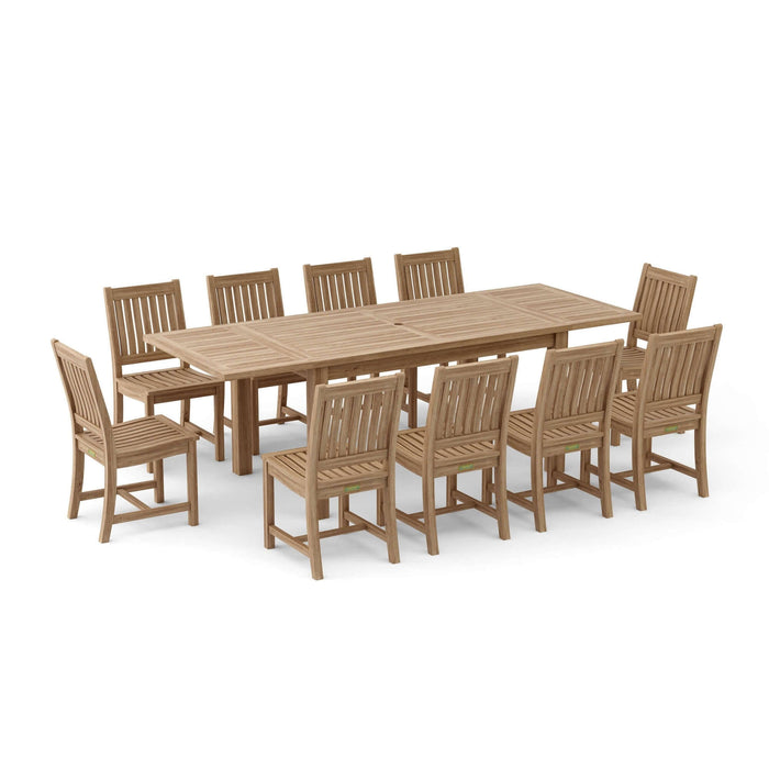 Anderson Teak Bahama Rialto 11-Piece Rectangular Dining Set : Set-15