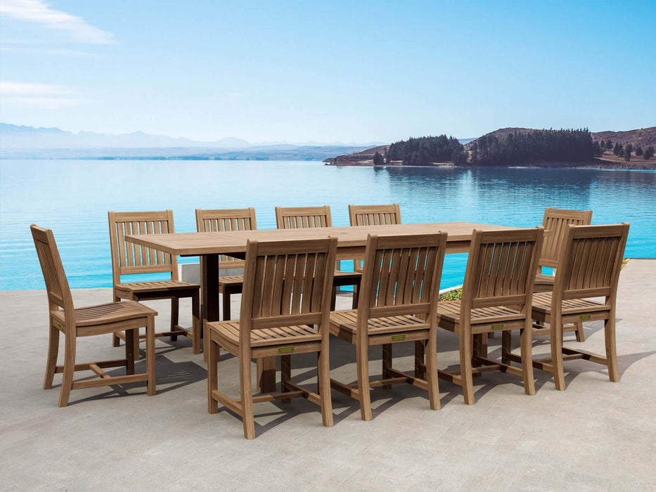 Anderson Teak Bahama Rialto 11-Piece Rectangular Dining Set : Set-15