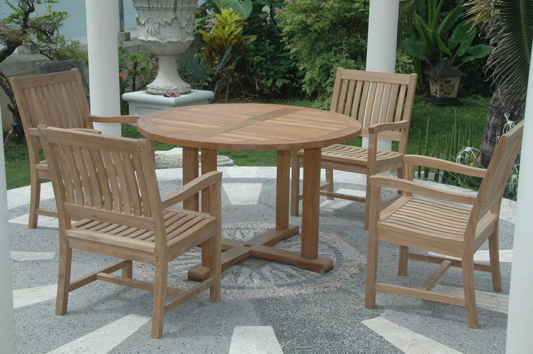 Anderson Teak Tosca Rialto Armchair 5-Piece Dining Set : Set-17