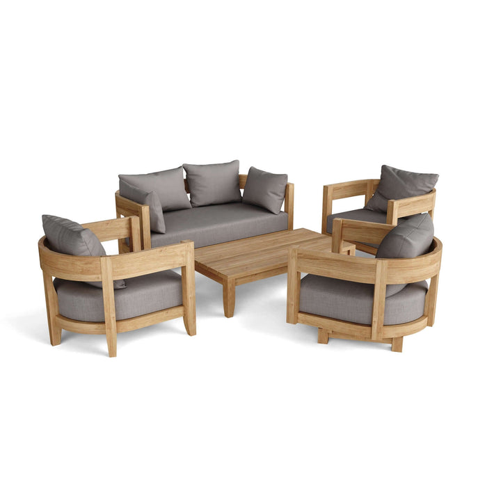 Anderson Teak Coronado 5 Piece Deep Seating Set : Set-173