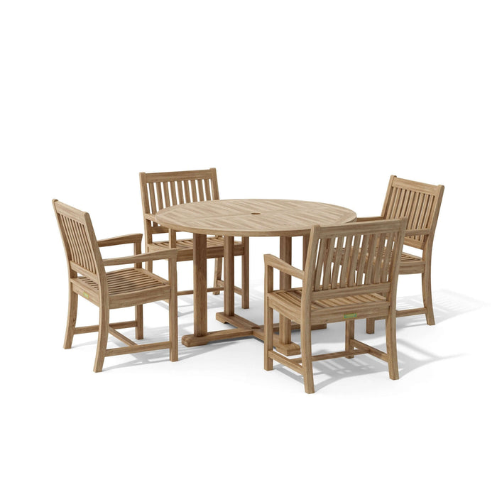 Anderson Teak Tosca Rialto Armchair 5-Piece Dining Set : Set-17