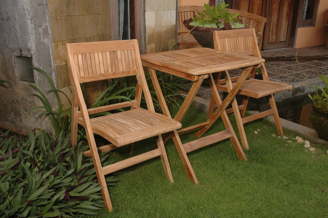 Anderson Teak Windsor 3-Piece Square Bistro Set : Set-22
