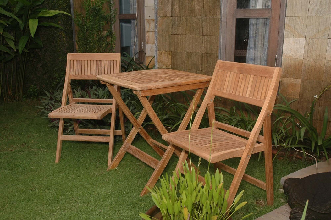 Anderson Teak Windsor 3-Piece Square Bistro Set : Set-22