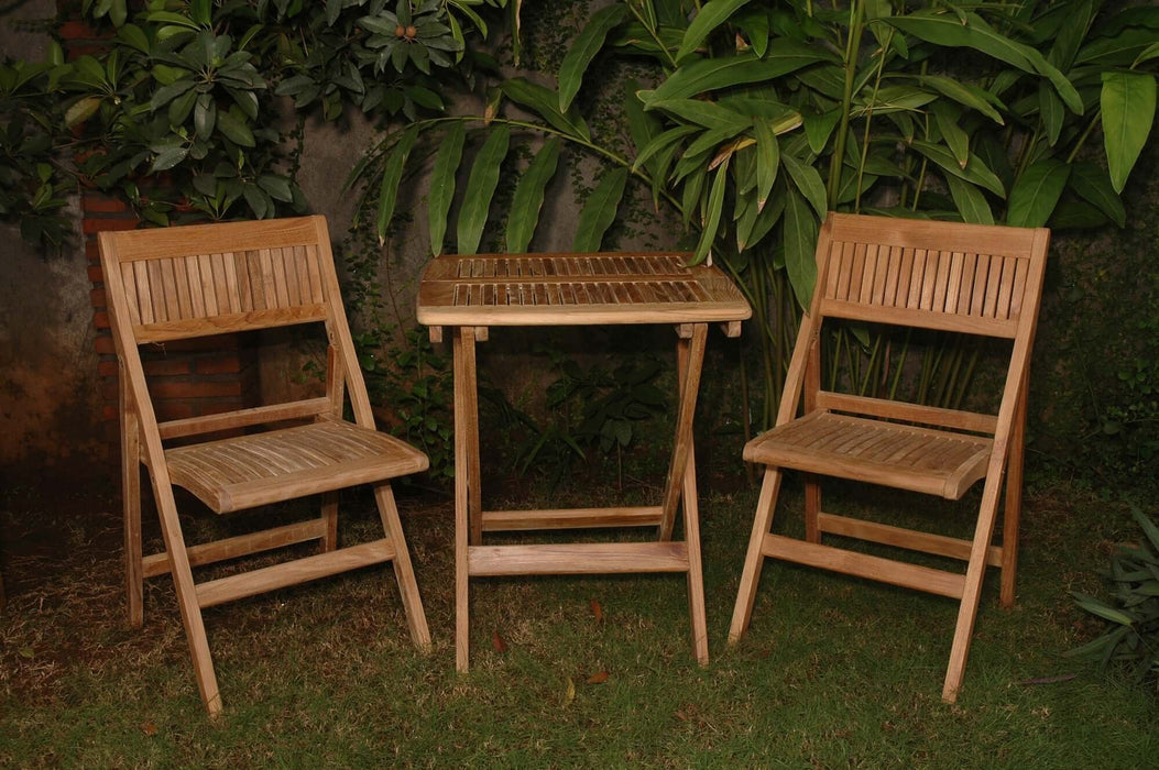 Anderson Teak Windsor 3-Piece Square Bistro Set : Set-22
