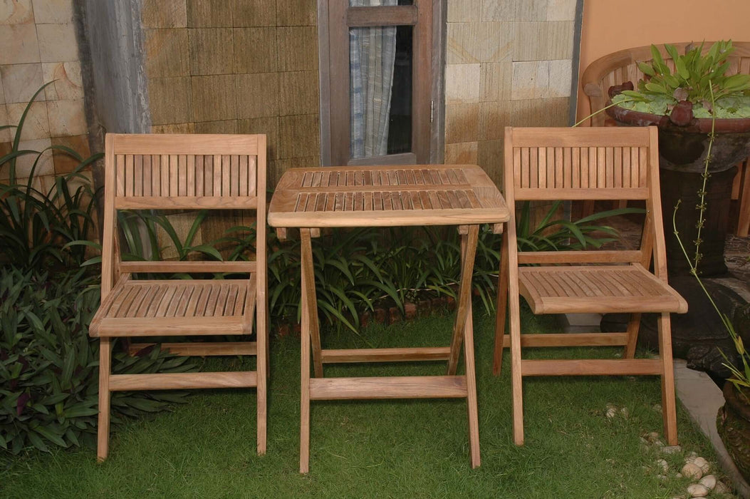 Anderson Teak Windsor 3-Piece Square Bistro Set : Set-22