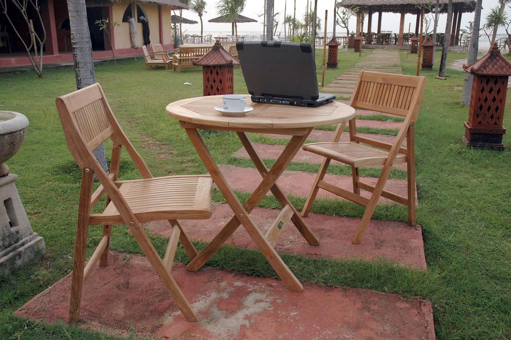 Anderson Teak Windsor 3-Piece Round Bistro Set : Set-23