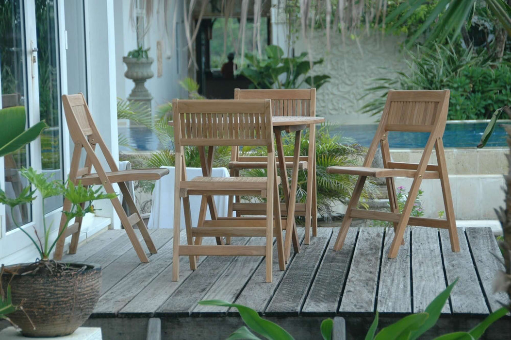 Anderson Teak Windsor 5-Piece Round Bistro Set : Set-24