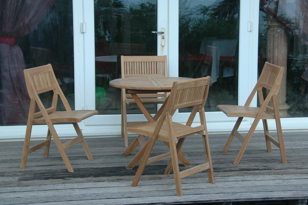 Anderson Teak Windsor 5-Piece Round Bistro Set : Set-24