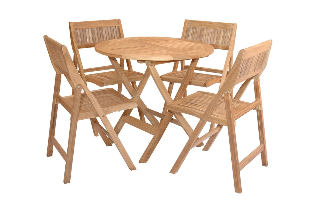 Anderson Teak Windsor 5-Piece Round Bistro Set : Set-24