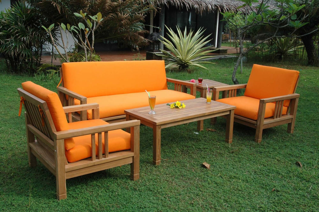 Anderson Teak SouthBay Deep Seating 5-Piece Conversation Set B : SET-252