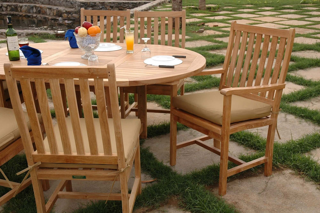 Anderson Teak Bahama Wilshire 7-Piece Extension Dining Set : Set-26